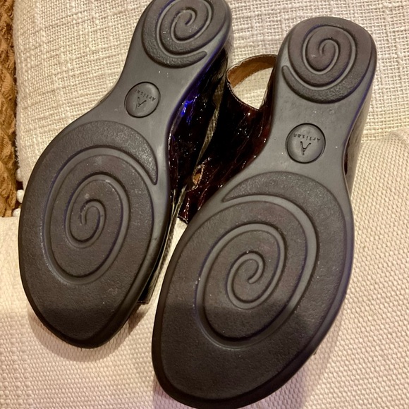 Clark's Cloud Steppers Nice Women's 8.5 M Black Stretchy Strap Sandal - Picture 4 of 5